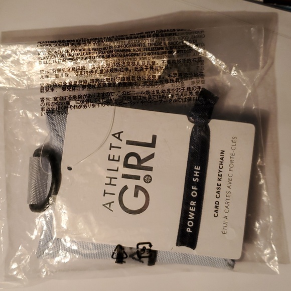 Athleta Girl Card Case Keychain Blue - Picture 3 of 5